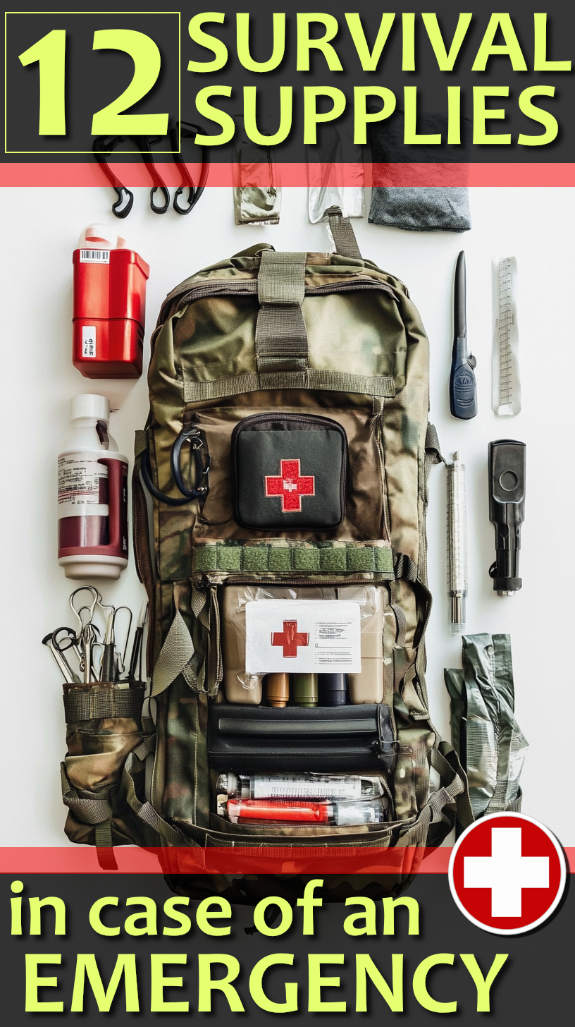 12 survival supplies in case of emergency